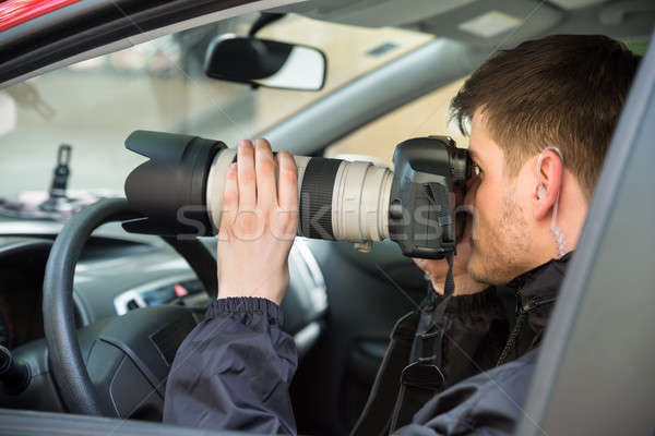 Man Photographing With Slr Camera Stock photo © AndreyPopov