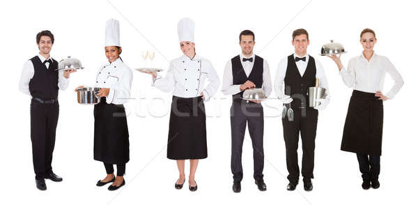 Group Of Waiter And Waitress Stock photo © AndreyPopov