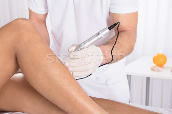 Woman Having Legs Mesotherapy Stock photo © AndreyPopov