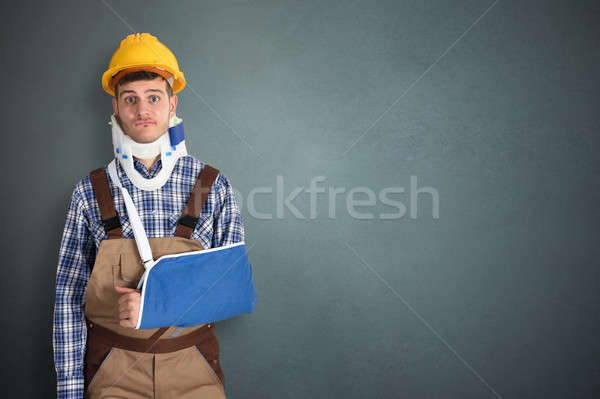Handyman With Fractured Hand Stock photo © AndreyPopov