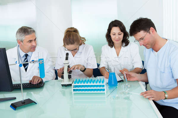 Paramedical or technical staff in a lab Stock photo © AndreyPopov