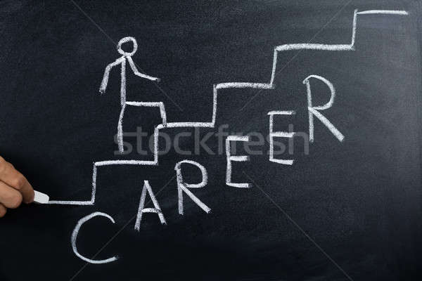 Career Concept Drawn On Blackboard Stock photo © AndreyPopov