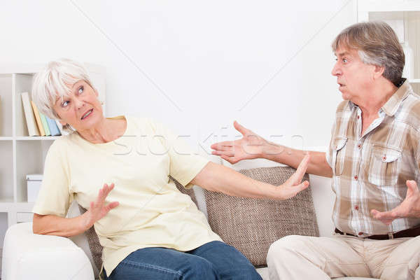 Senior Couple Quarrelling Stock photo © AndreyPopov