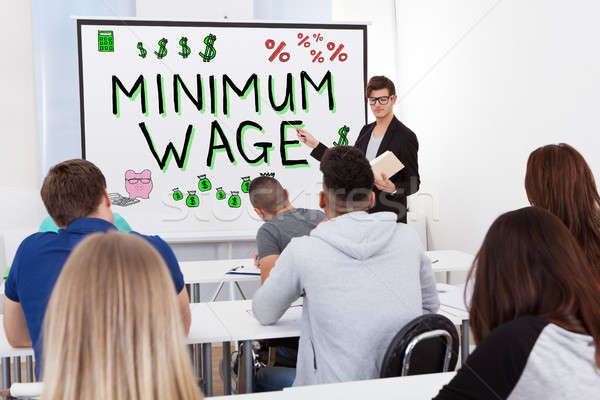 Minimum Wage Lecture Stock photo © AndreyPopov