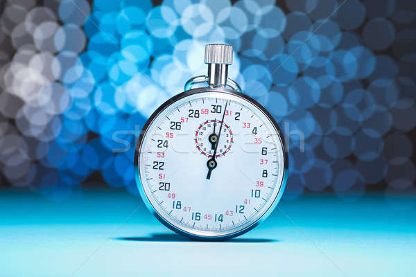 секундомер фото синий bokeh фон время Сток-фото © AndreyPopov