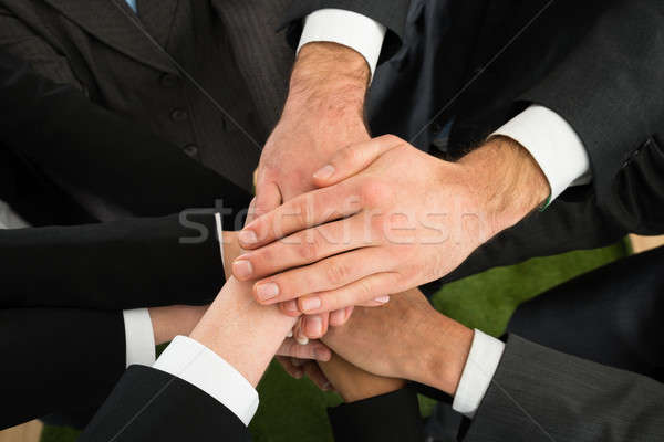 Businesspeople Stacking Hands Stock photo © AndreyPopov