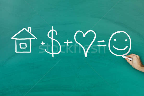 Happiness formula Stock photo © AndreyPopov