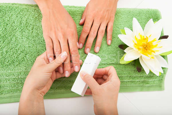 Beautician Polishing The Nails Stock photo © AndreyPopov