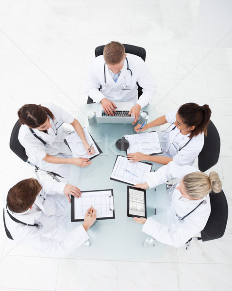 Doctors Analyzing Medical Records Stock photo © AndreyPopov