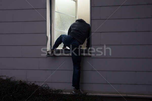竊賊 房子 窗口 後視圖 辦公室 家 商業照片 © AndreyPopov