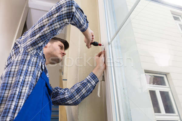 Handyman Fixing Window Stock photo © AndreyPopov