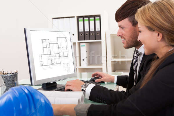 Two architects or structural engineers Stock photo © AndreyPopov