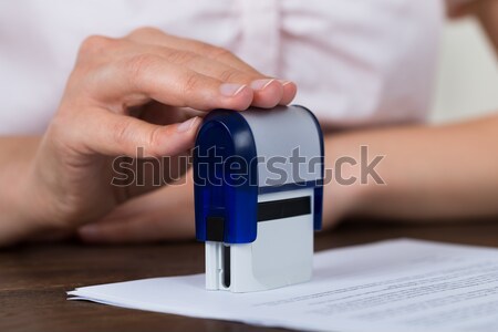 Judge Stamping Document Stock photo © AndreyPopov
