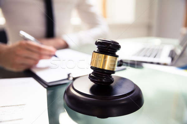 Close-up Of Judge Gavel Stock photo © AndreyPopov