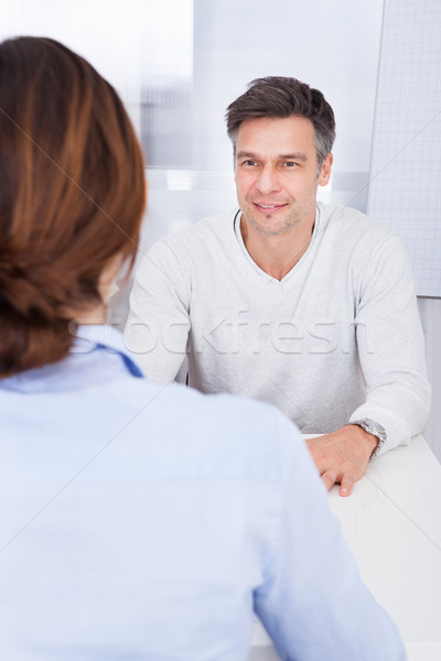 Two Businesspeople Talking Stock photo © AndreyPopov