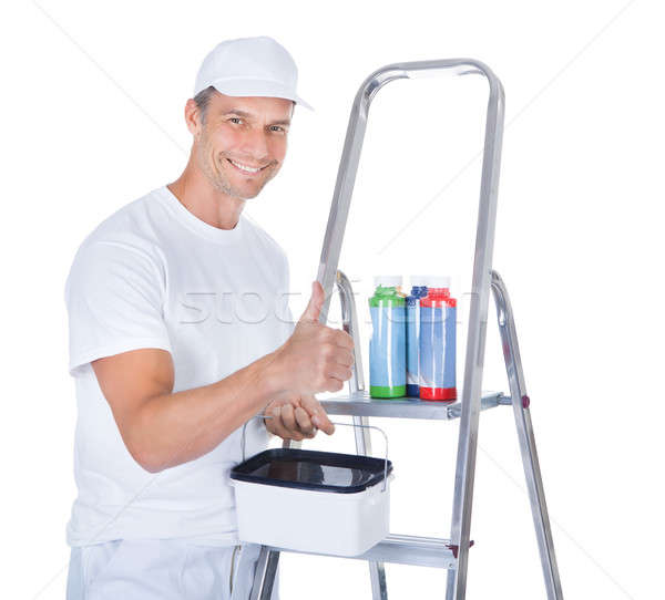 Painter With Swatch Book Stock photo © AndreyPopov
