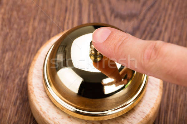 Person Ringing Service Bell Stock photo © AndreyPopov