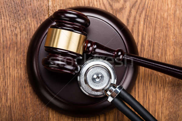 Brown Gavel With Medical Stethoscope Stock photo © AndreyPopov