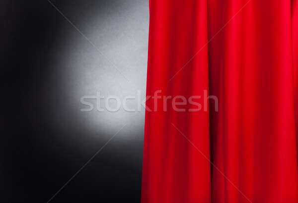 Stage With Red Curtain Stock photo © AndreyPopov