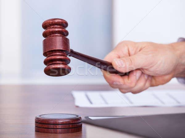 Stock photo: Male Judge In A Courtroom