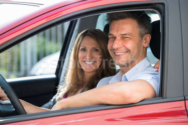 Couple Sitting Inside The Car Stock photo © AndreyPopov
