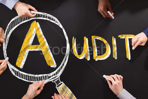 Stock photo: People Drawing Audit And Fraud Investigation Concept