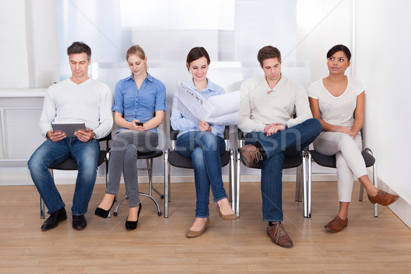 Foto stock: Pessoas · sala · de · espera · pessoas · do · grupo · sessão · cadeira · mulher