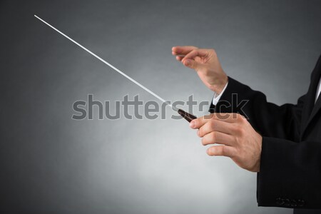 Orkiestrę mężczyzna ręce muzyki Zdjęcia stock © AndreyPopov