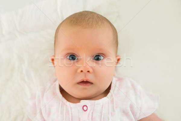 Retrato inocente criança branco cobertor bebê Foto stock © AndreyPopov