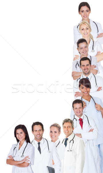 Grande gruppo medici isolato bianco donne Foto d'archivio © AndreyPopov