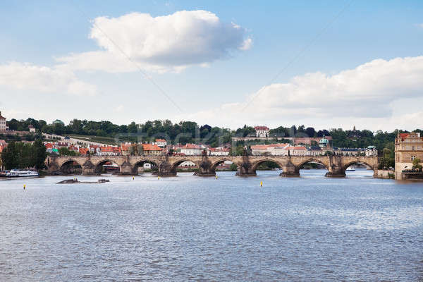 Stockfoto: Brug · Praag · Tsjechische · Republiek · panorama · stad · wereld