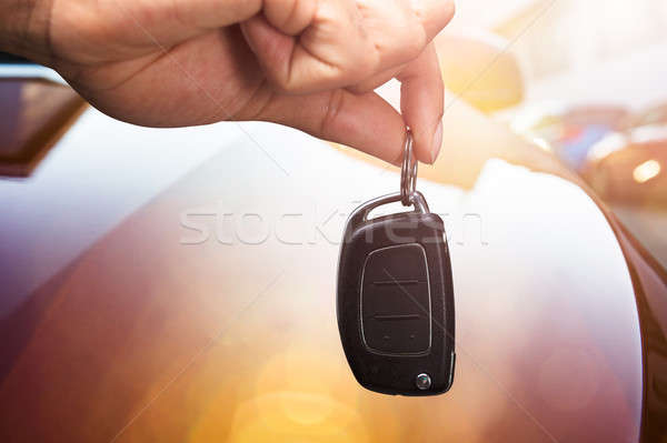Person Holding Car Key Stock photo © AndreyPopov