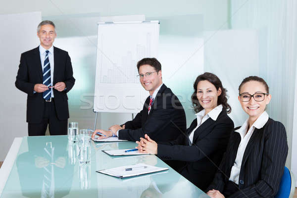 Business team holding a meeting Stock photo © AndreyPopov