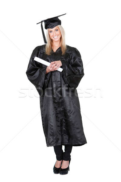 Beautiful female student graduating Stock photo © AndreyPopov