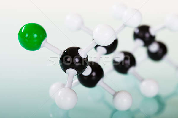 Stockfoto: Model · moleculair · structuur · groene · ontwerp