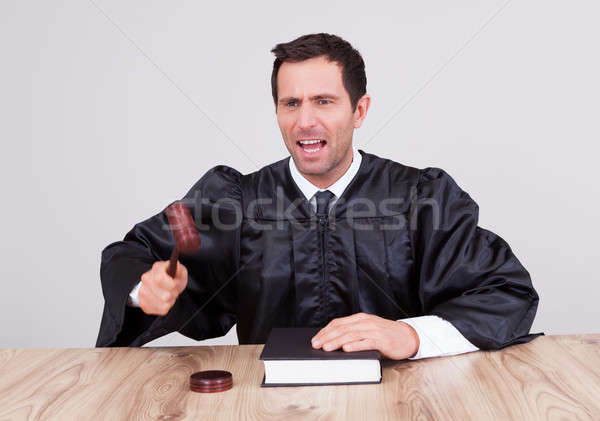 Male Judge In A Courtroom Stock photo © AndreyPopov