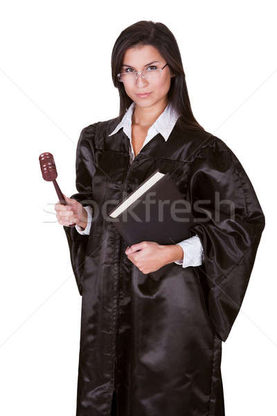 Female judge in a gown Stock photo © AndreyPopov