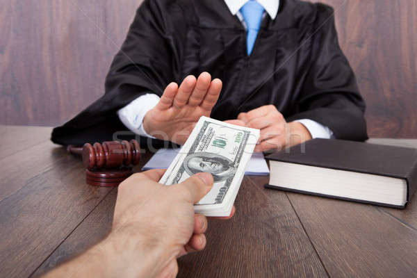 Judge Taking Bribe From Client Stock photo © AndreyPopov