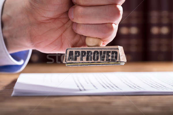 Judge Approving Contract Form Stock photo © AndreyPopov