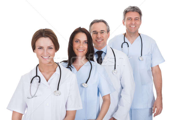 Group Of Doctor Standing In A Row Stock photo © AndreyPopov