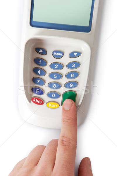 Bank terminal with card reader Stock photo © AndreyPopov