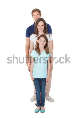 Portrait Of Family Standing In Line Stock photo © AndreyPopov