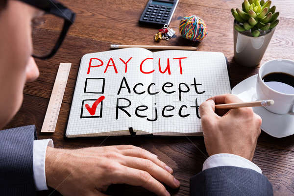 Paycut Rejection Concept Stock photo © AndreyPopov