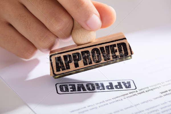 Person Approving Contract Form Stock photo © AndreyPopov