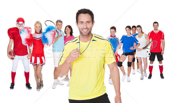 Large group of sports people Stock photo © AndreyPopov