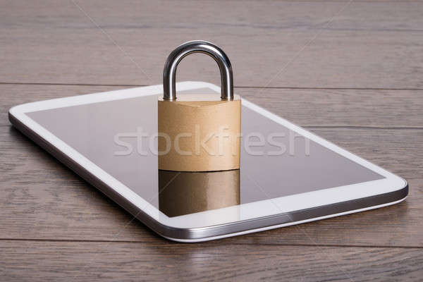 Tablet data privacy concept Stock photo © AndreyPopov