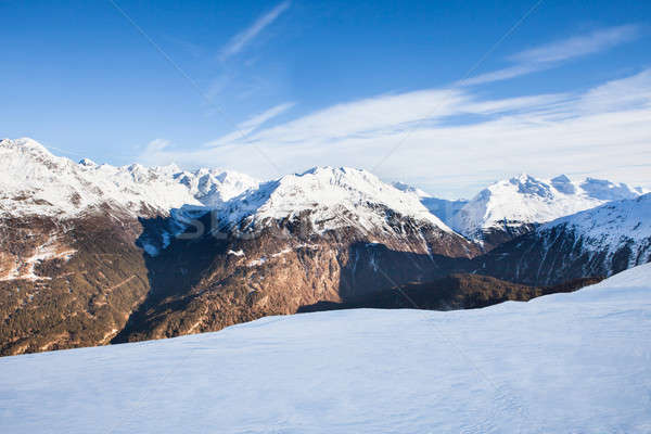 Snowy Alpine Mountains Stock photo © AndreyPopov