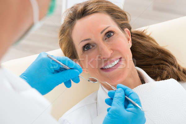 Stock photo: Woman Having Dental Check-up