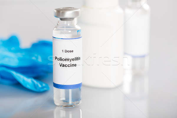 Foto stock: Vacina · vial · garrafa · vidro · saúde