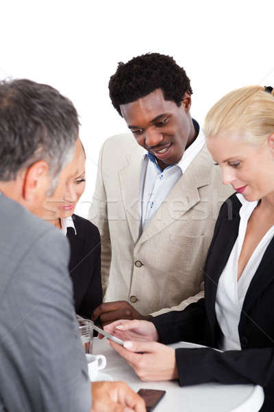 Group Of Businesspeople Discussing Together Stock photo © AndreyPopov